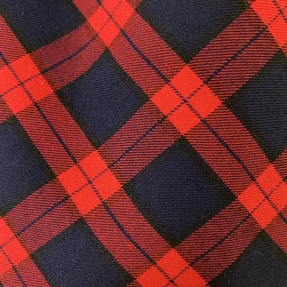 Janie & Jack Plaid Skirt Red Navy Blue Lined Holiday Christmas Girls 3-6 Months - Picture 4 of 11